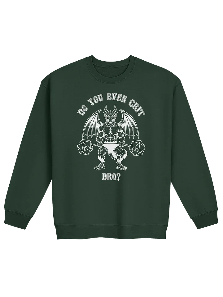 "Do You Even Crit Bro?" Crewneck Sweatshirt - Gildan Classic product image (7)