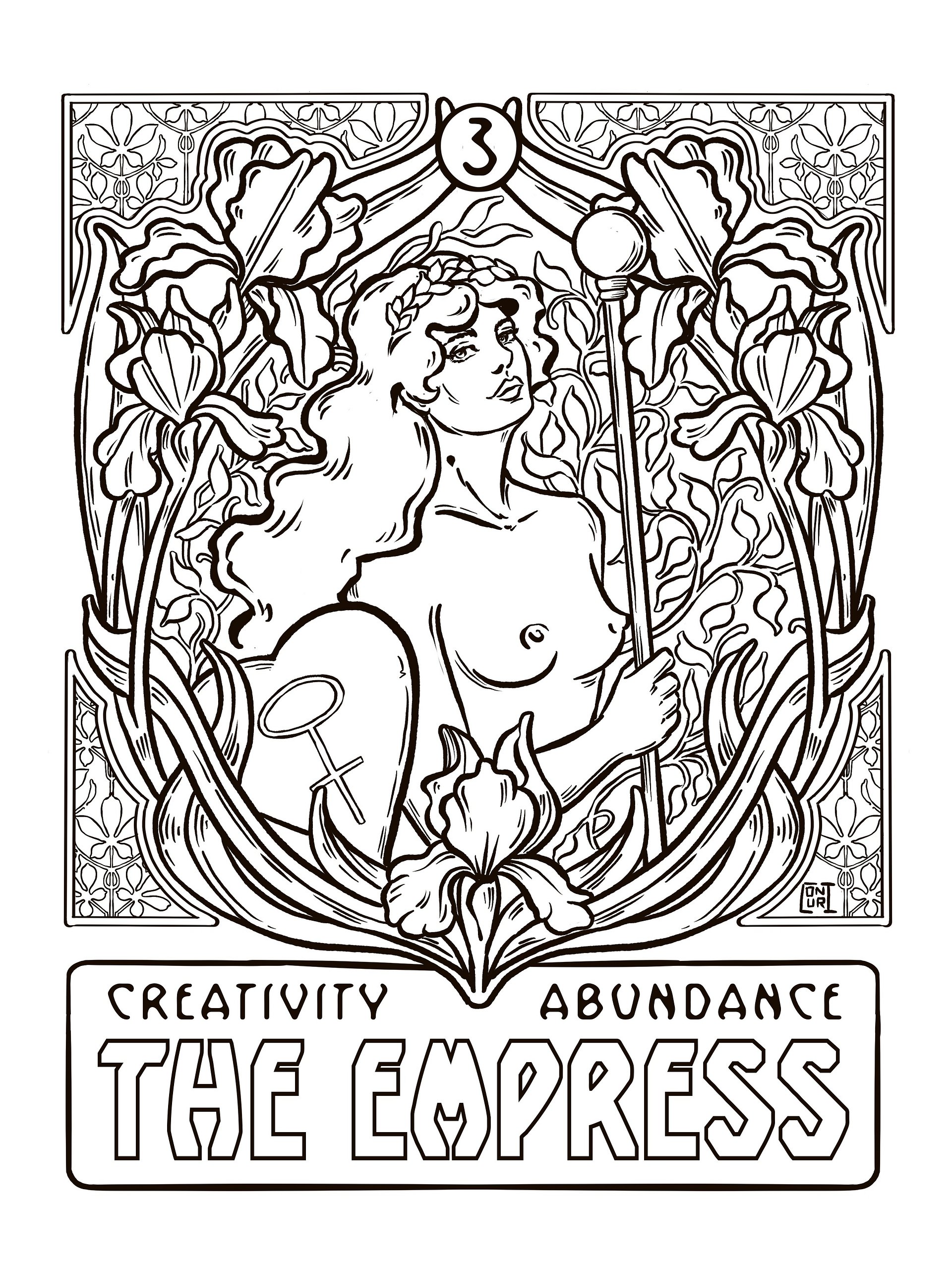 Colouring Page - The Empress product image (1)