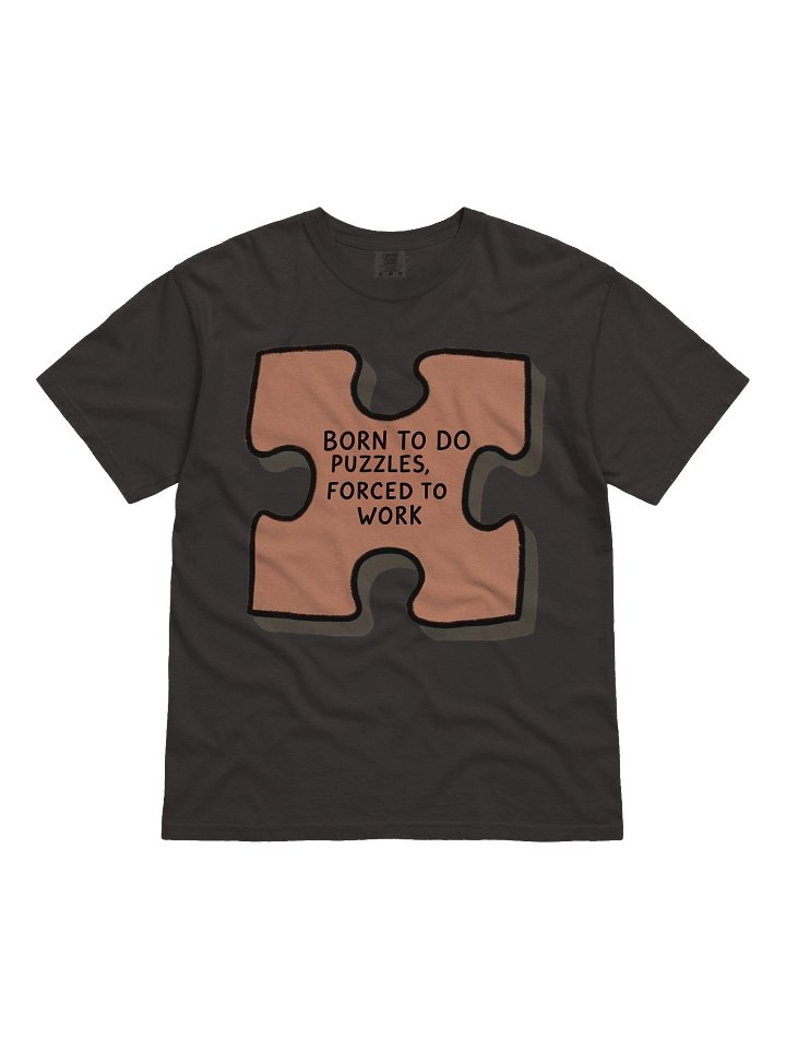Born to Do Puzzles – Funny Puzzle Lovers Graphic Tee for Work & Play product image (2)