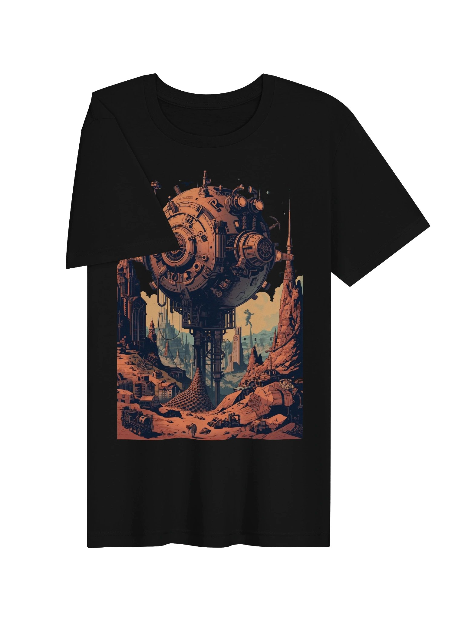 Orbital Outpost Sci-Fi Lightweight T-Shirt product image (6)