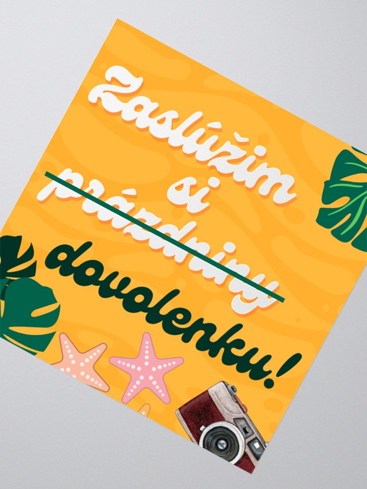 "Zaslúžim si dovolenku!" nálepka product image (2)