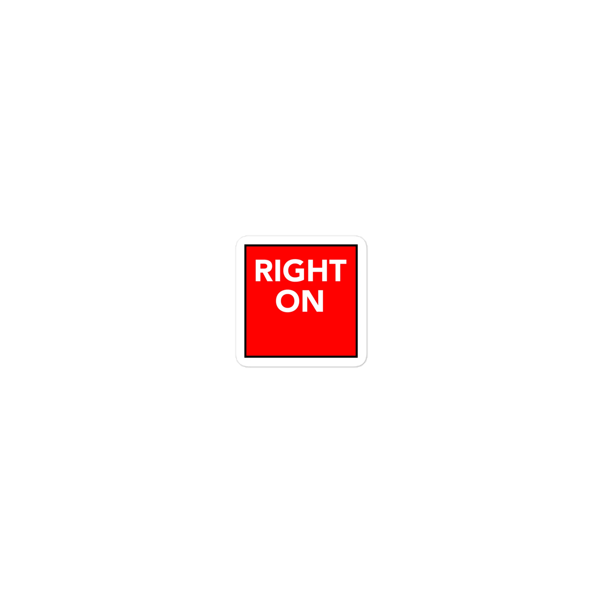 Right On Red Sticker product image (1)