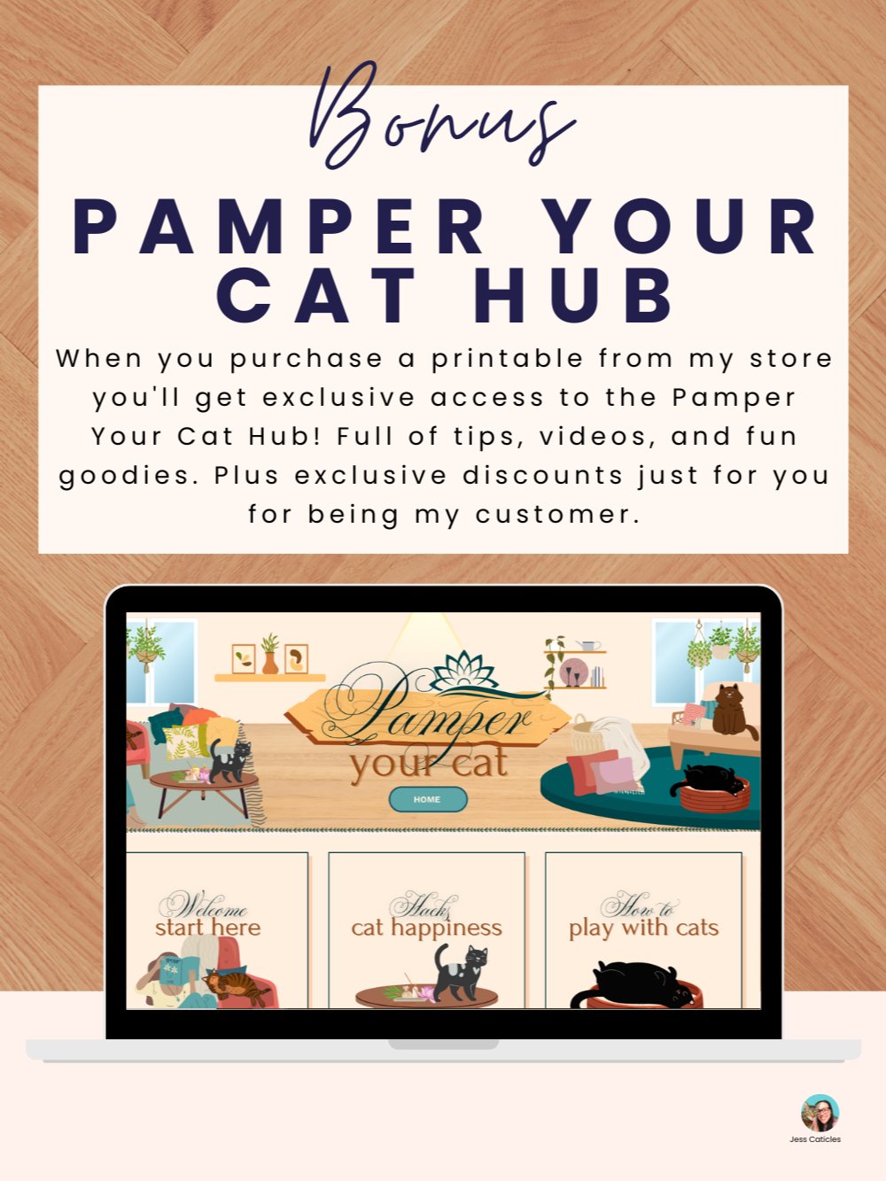 Black Cats & Flowers Cat Care Binder Printable product image (10)