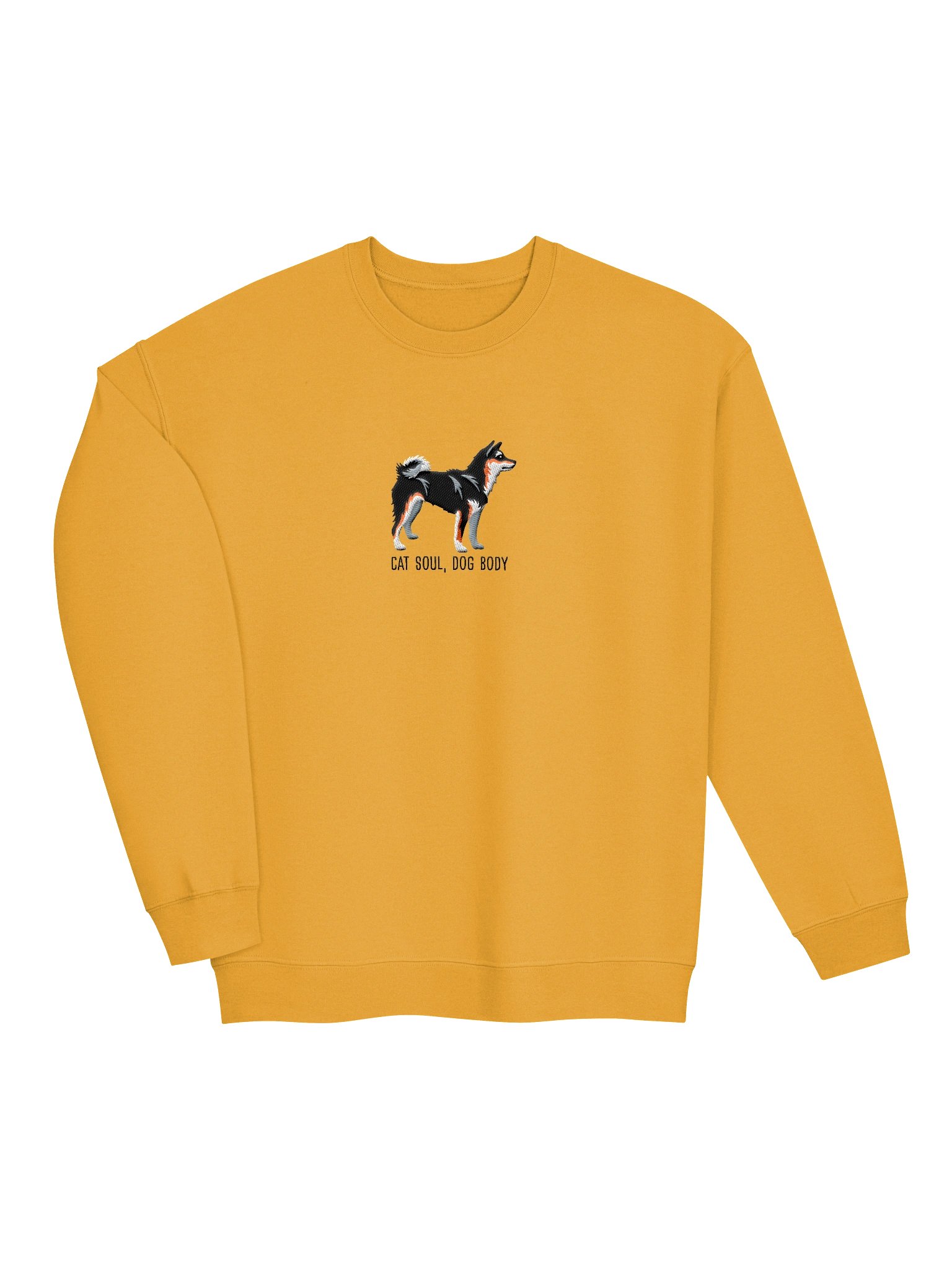 Cat Soul, Dog Body Sweatshirt (Embroidered) of a Japanese Shiba Inu(Tricolor) product image (6)