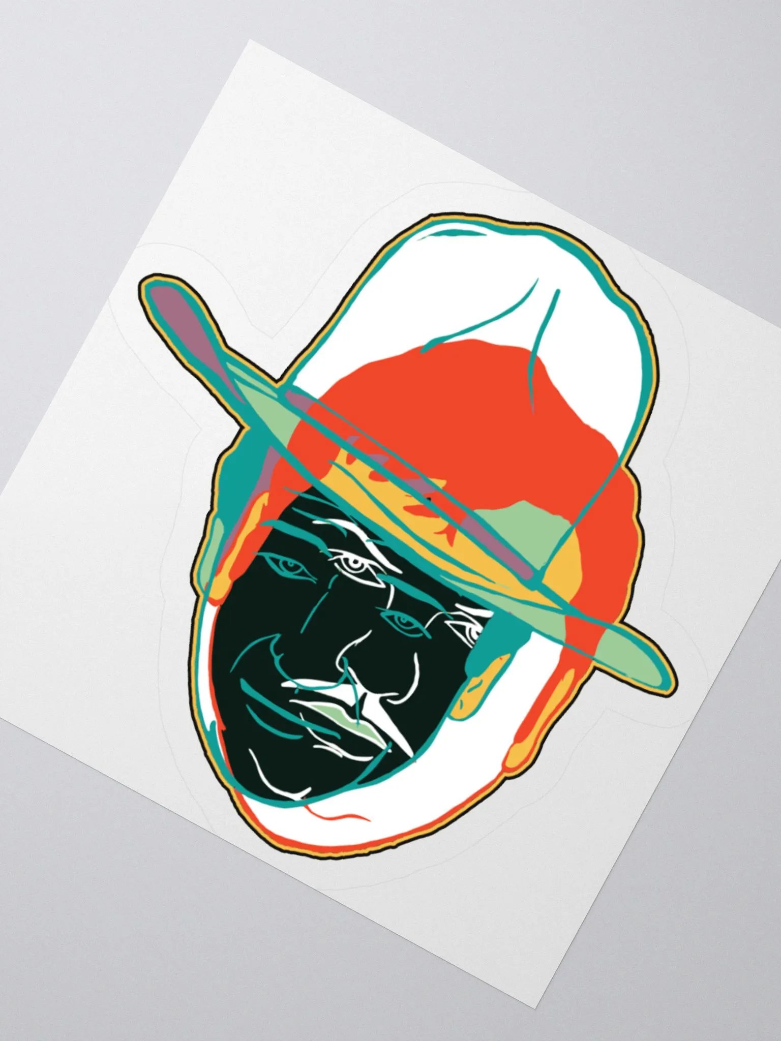 John Wayne Gacy Fuck Face Sticker product image (5)