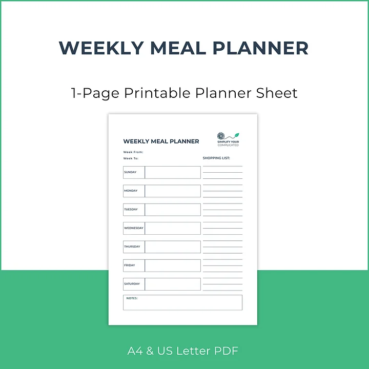 Weekly Meal Planner product image (1)