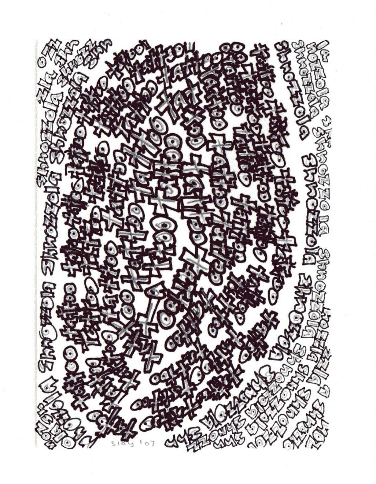 shnozolla tattoo panel card print product image (1)