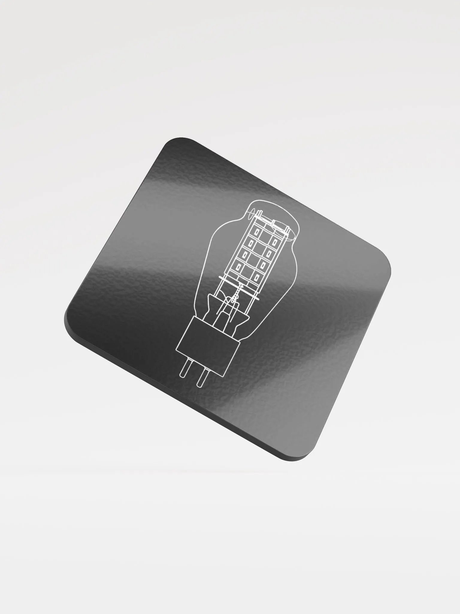 Iyagi Tube Glossed Cork Coaster (black) product image (1)
