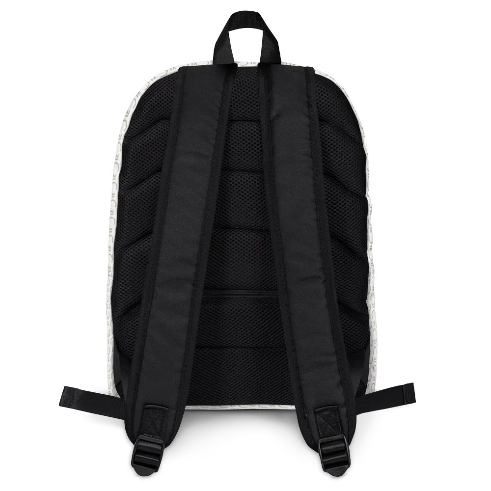 Seal Pattern Print Backpack with Edge Wordmark product image (6)