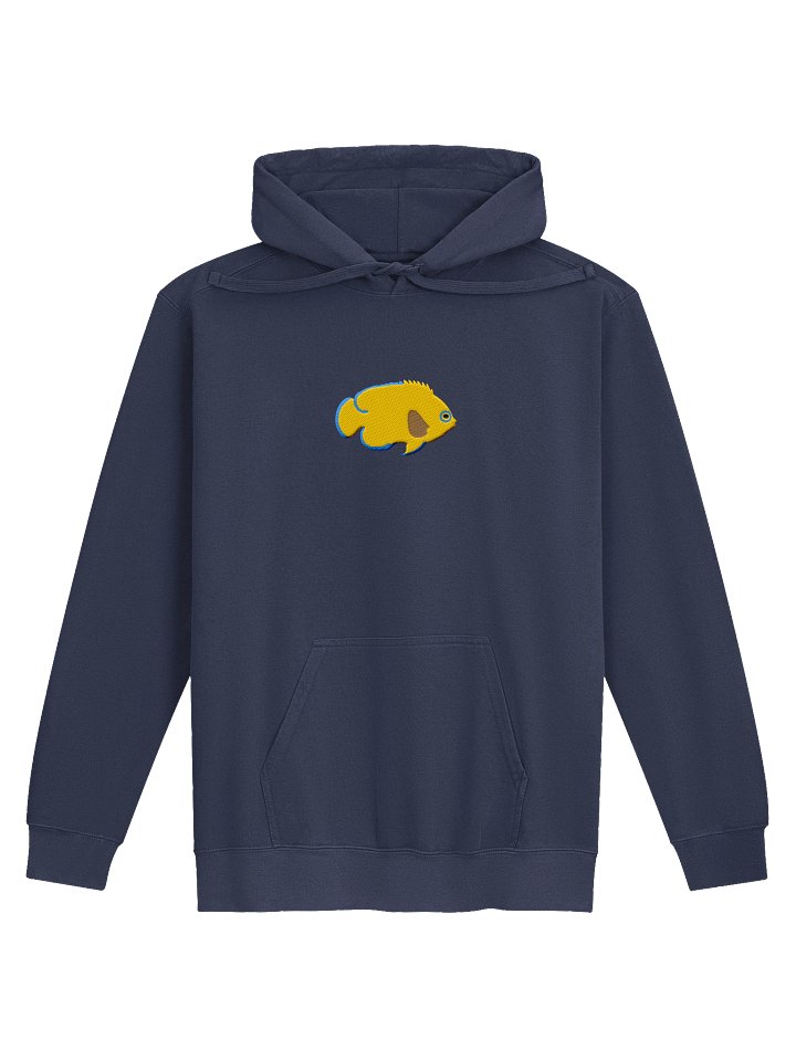 Lemonpeel Angelfish Embroidered Hoodie | Saltwater Reef Aquarium Fish & Ocean Lover Apparel product image (3)