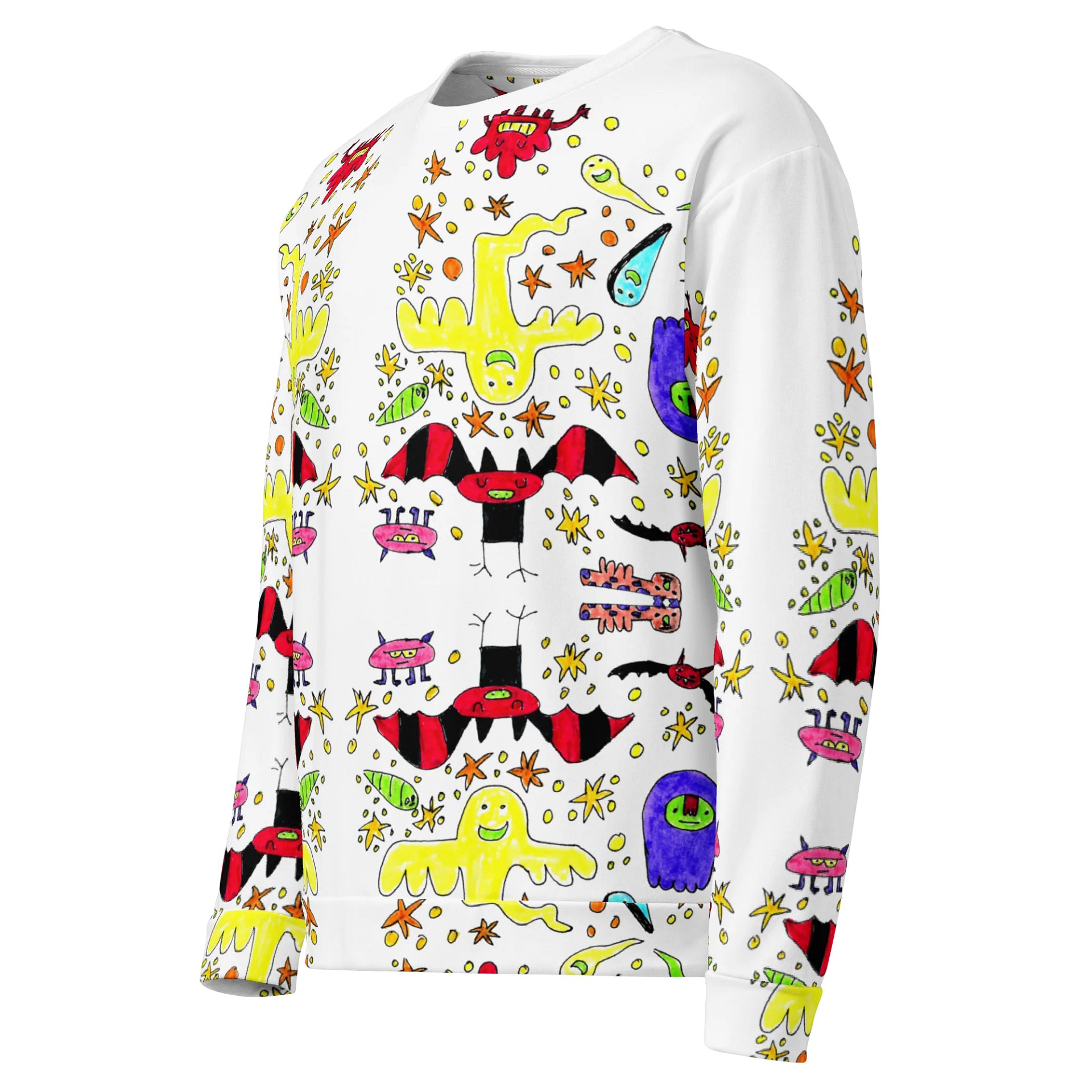 Whimsical Ghost Party All-Over Sweatshirt product image (7)