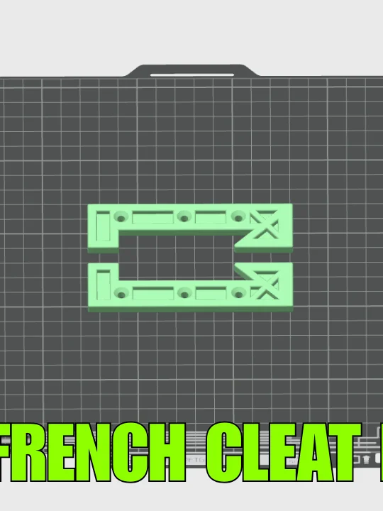 15mm French Cleat Brackets 3D Print Stl File Bundle product image (8)
