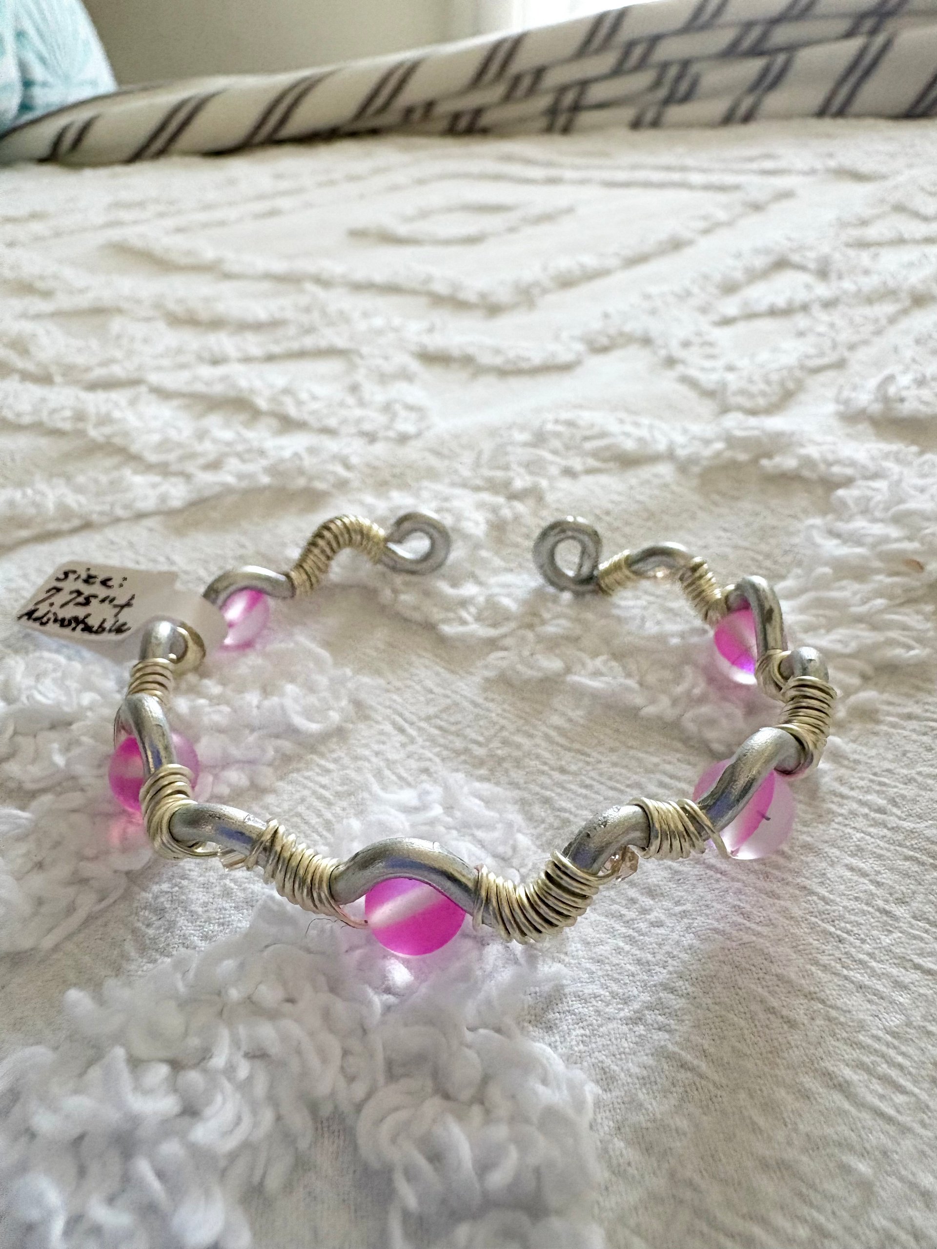 MFD-00300 | Steady Tide Adjustable Cuff Bracelet (Pink) | by Monique Faella Designs™ product image (5)