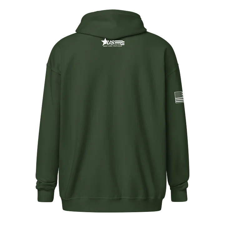 LIMITED EDITION FOX U.S.VETS ZIP HOODIE - WHITE PRINT product image (2)
