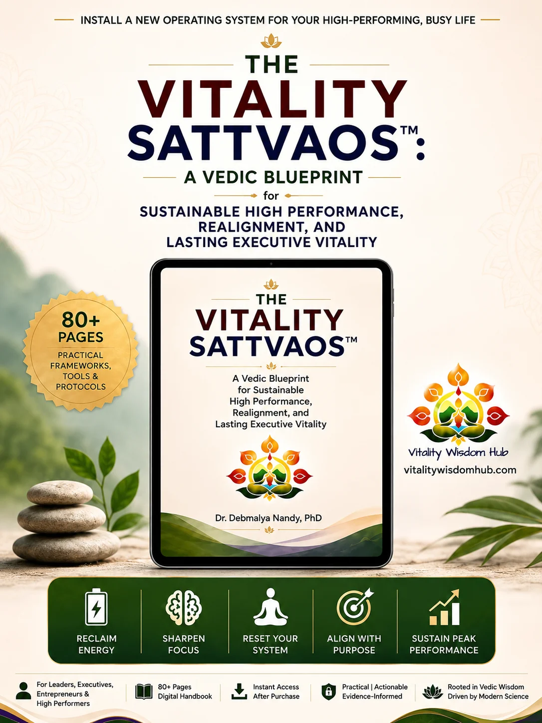 The Vitality SattvaOS™ Executive Vitality Handbook: Energy, Focus, & Purpose Reset Blueprint product image (2)