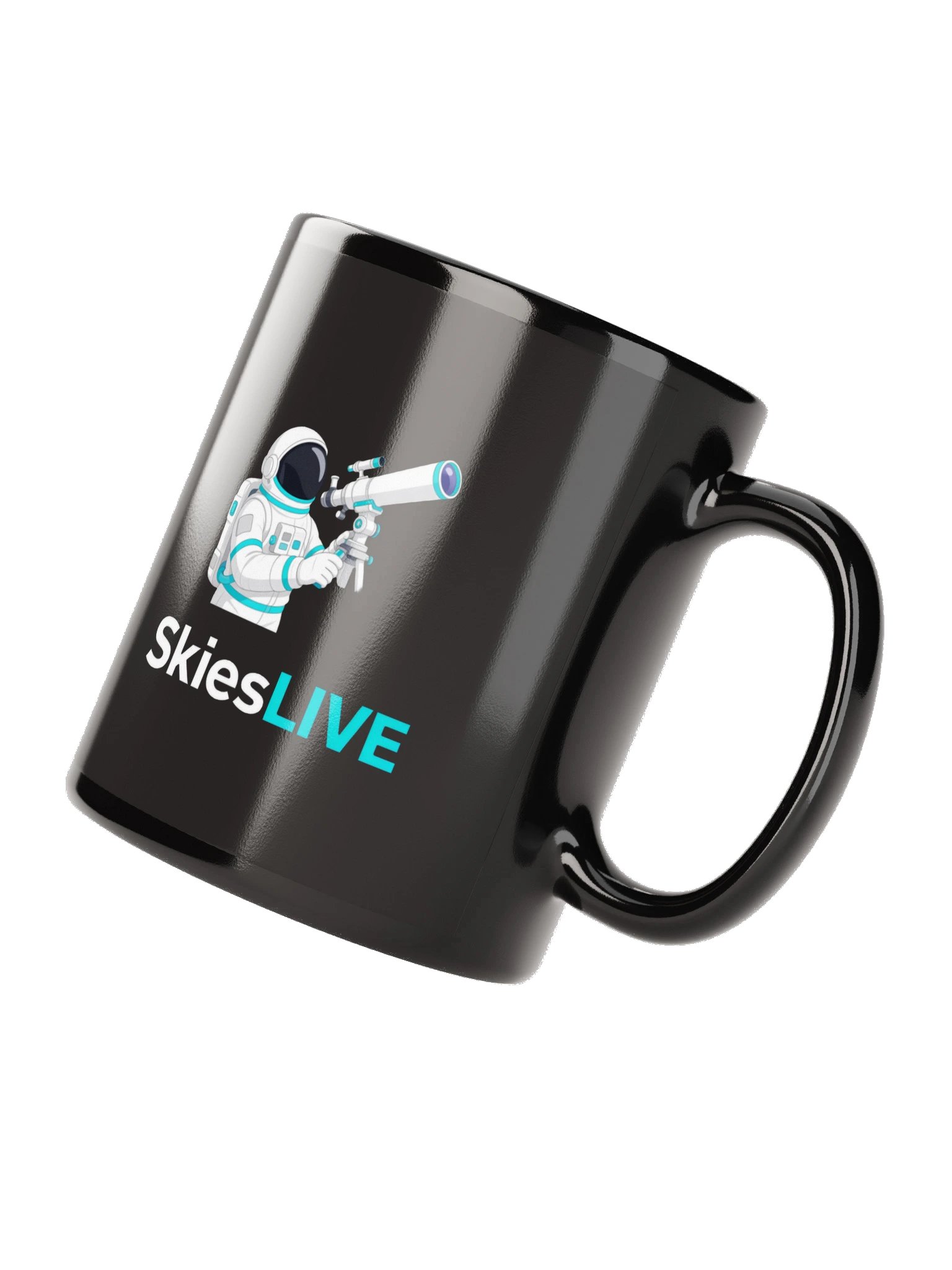 SkiesLIVE Astronaut Mug (Black) product image (10)