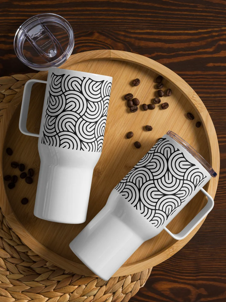 Monochrome Maze 25oz Travel Mug product image (7)
