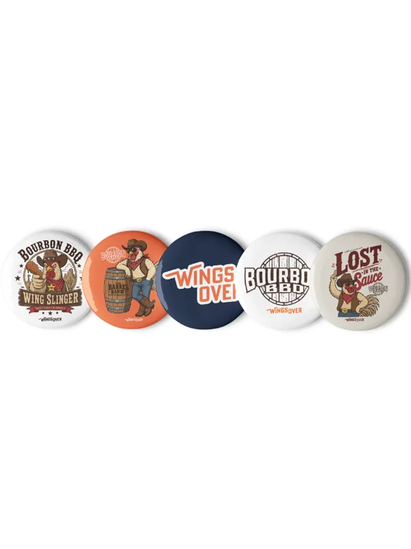 Limited Time - 5pc Button Set - Bourbon BBQ product image (5)