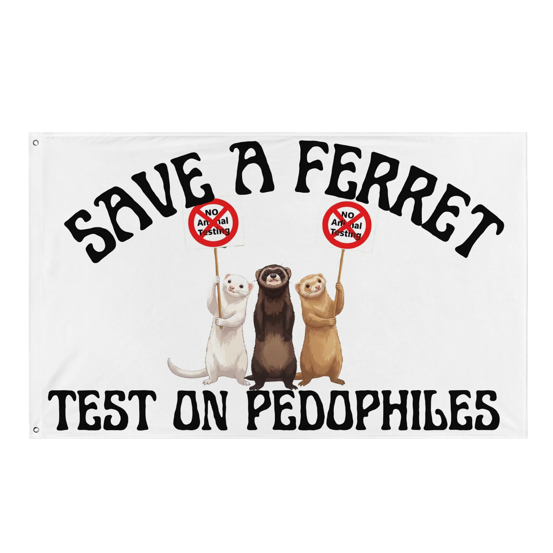 No Animal Testing Flag product image (1)