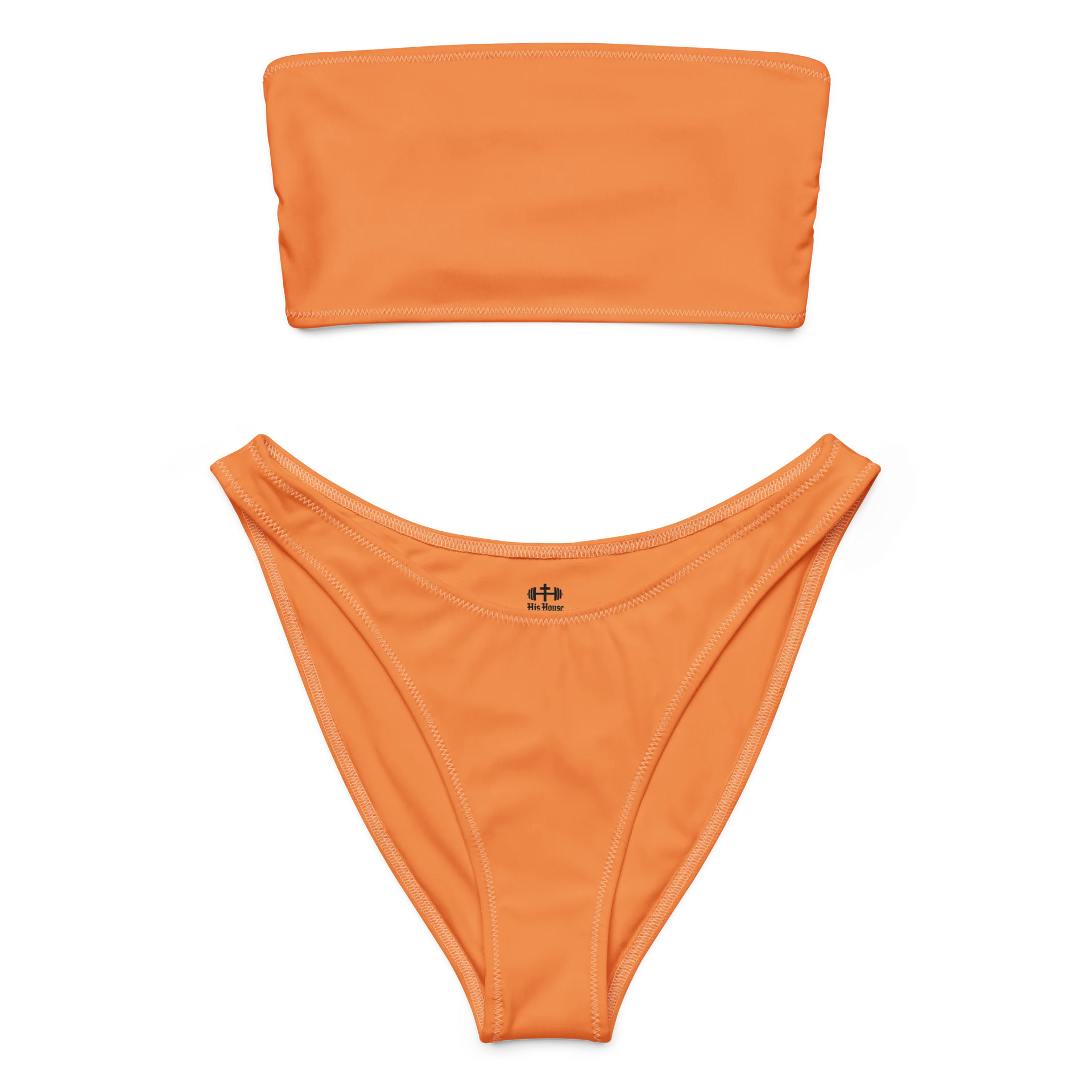His House Womens Bandeau Bikini Set - Orange product image (3)