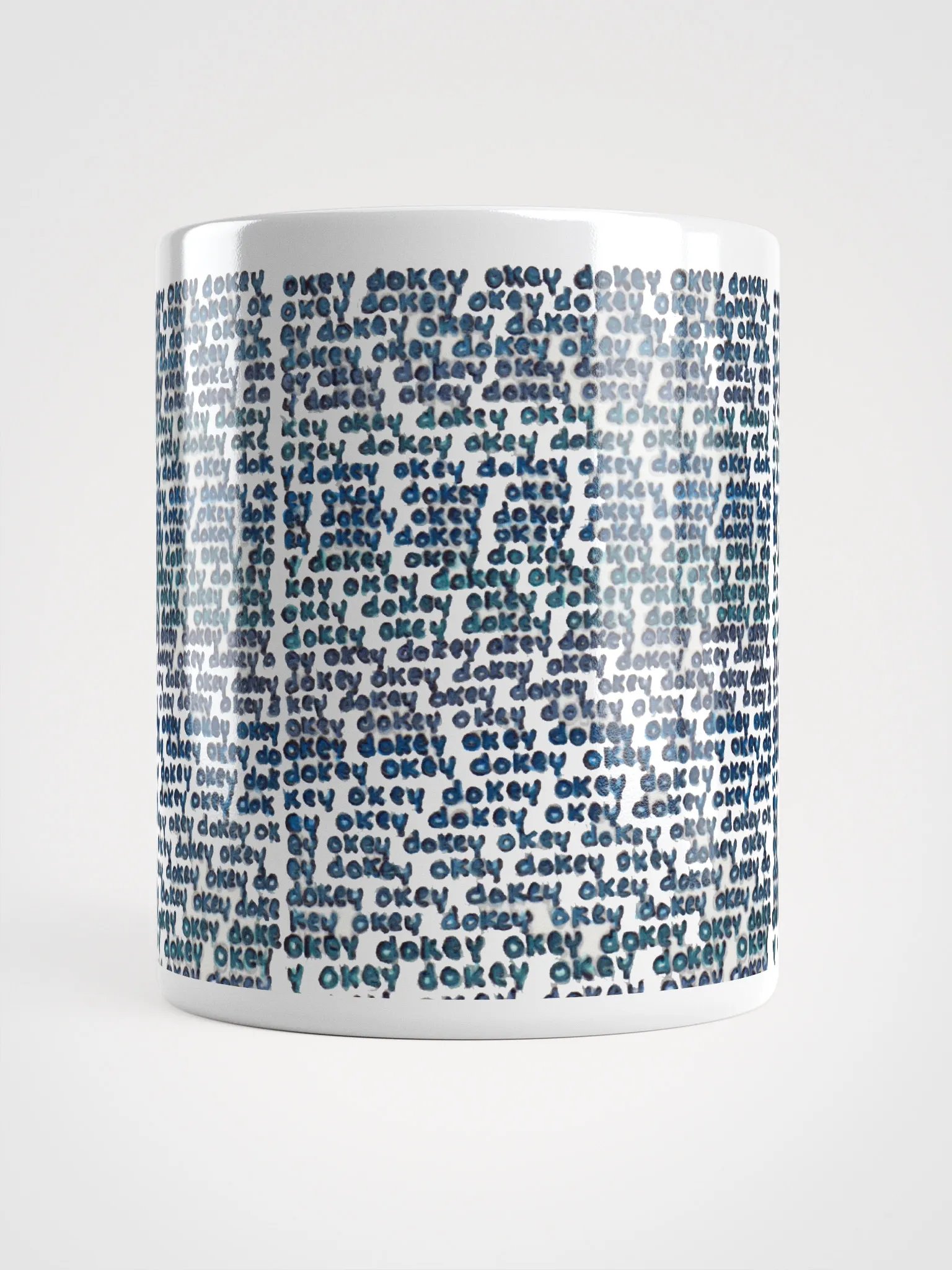 okey dokey White Glossy Mug product image (1)