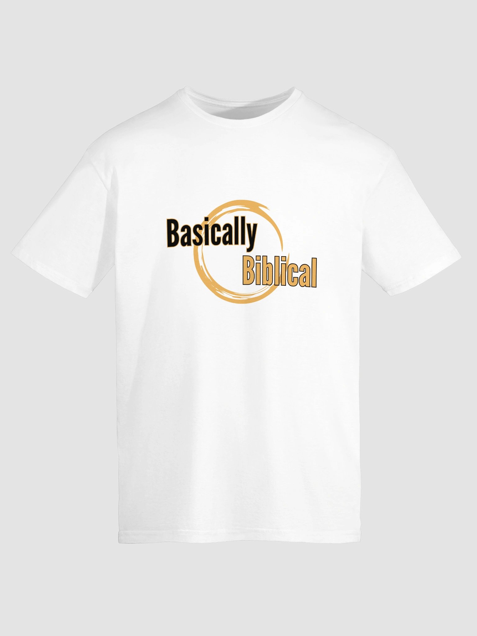 Basically Biblical Circle Logo T-Shirt (White) product image (9)