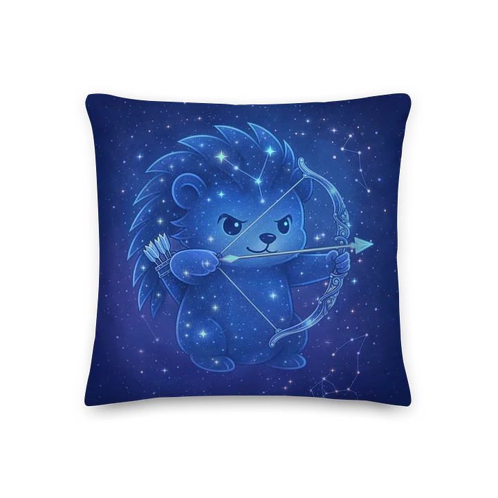 Zodiac hedgie Sagittarius pillow product image (2)
