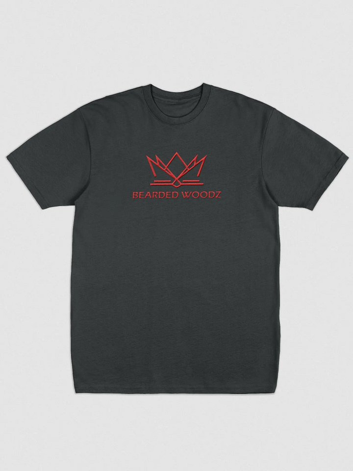Men's Classic Bearded Woodz T-Shirt (Red Embroidery) product image (2)