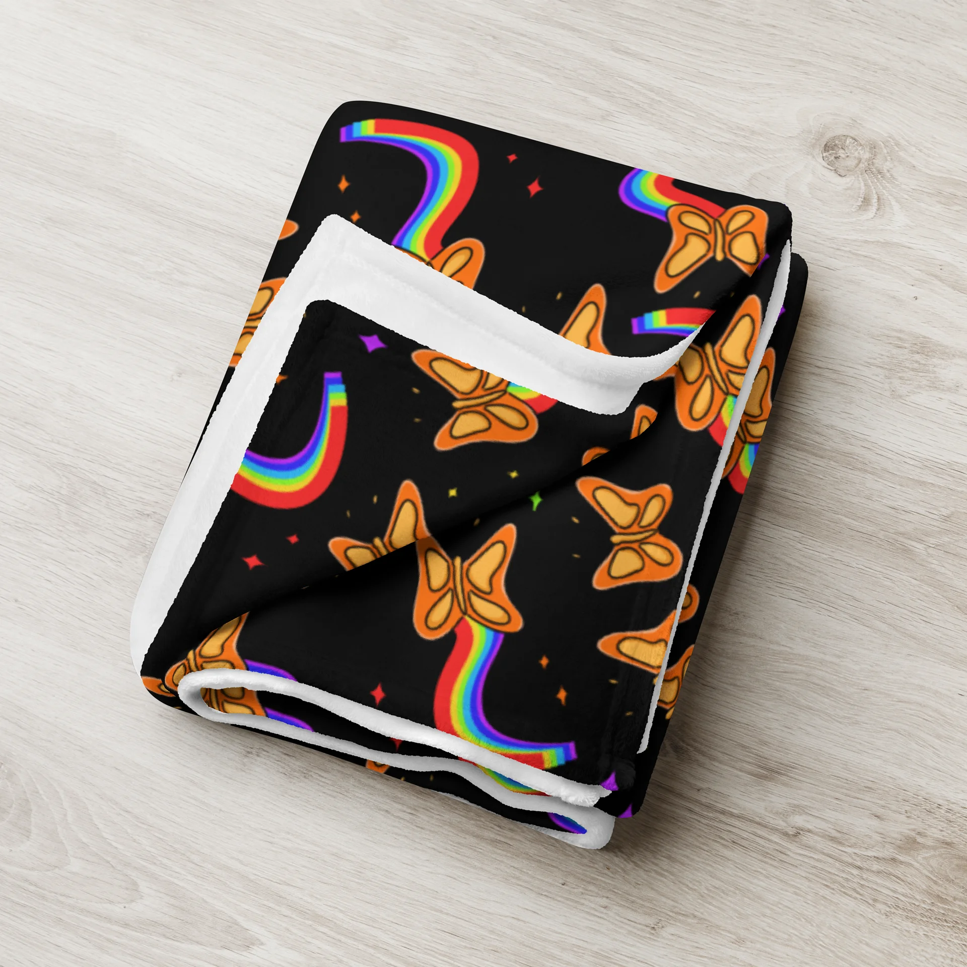 Reaming Rainbow Butterfly Blanket product image (4)