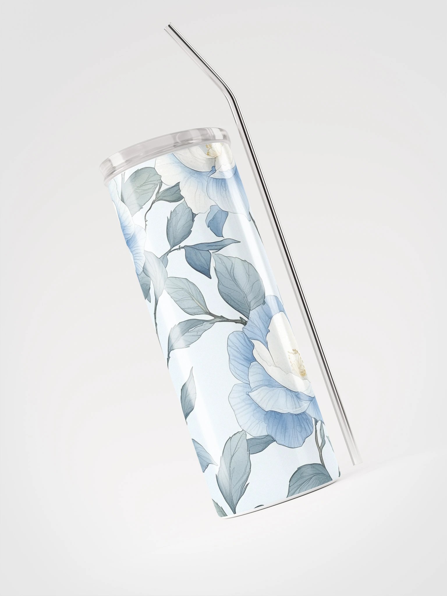 Blue Blooms Stainless Steel Tumbler product image (3)