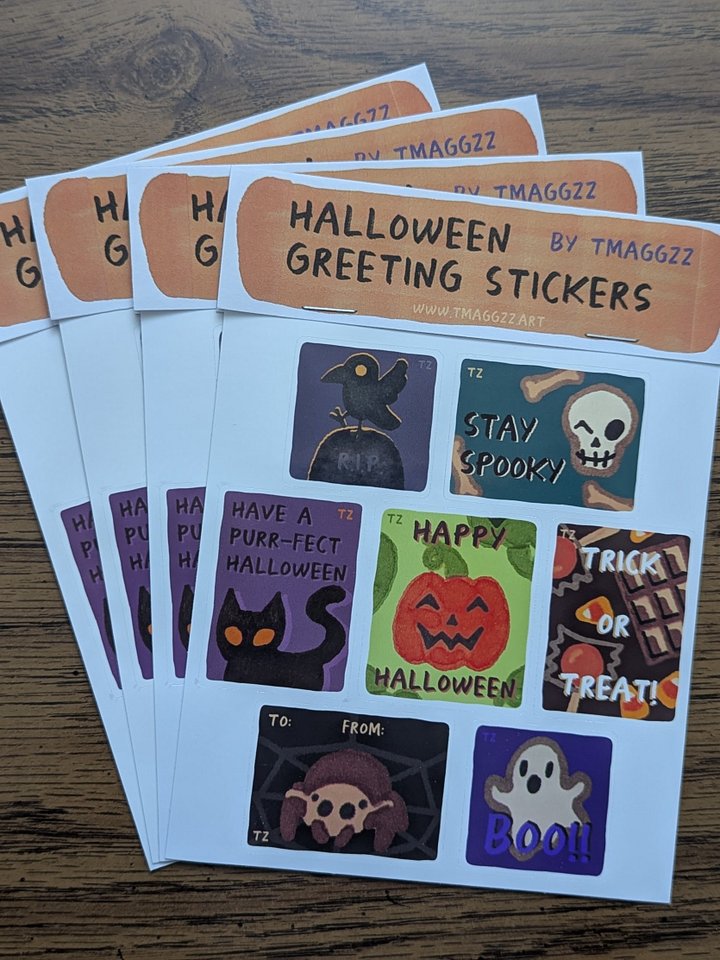 Cute Halloween Greeting Stickers product image (2)