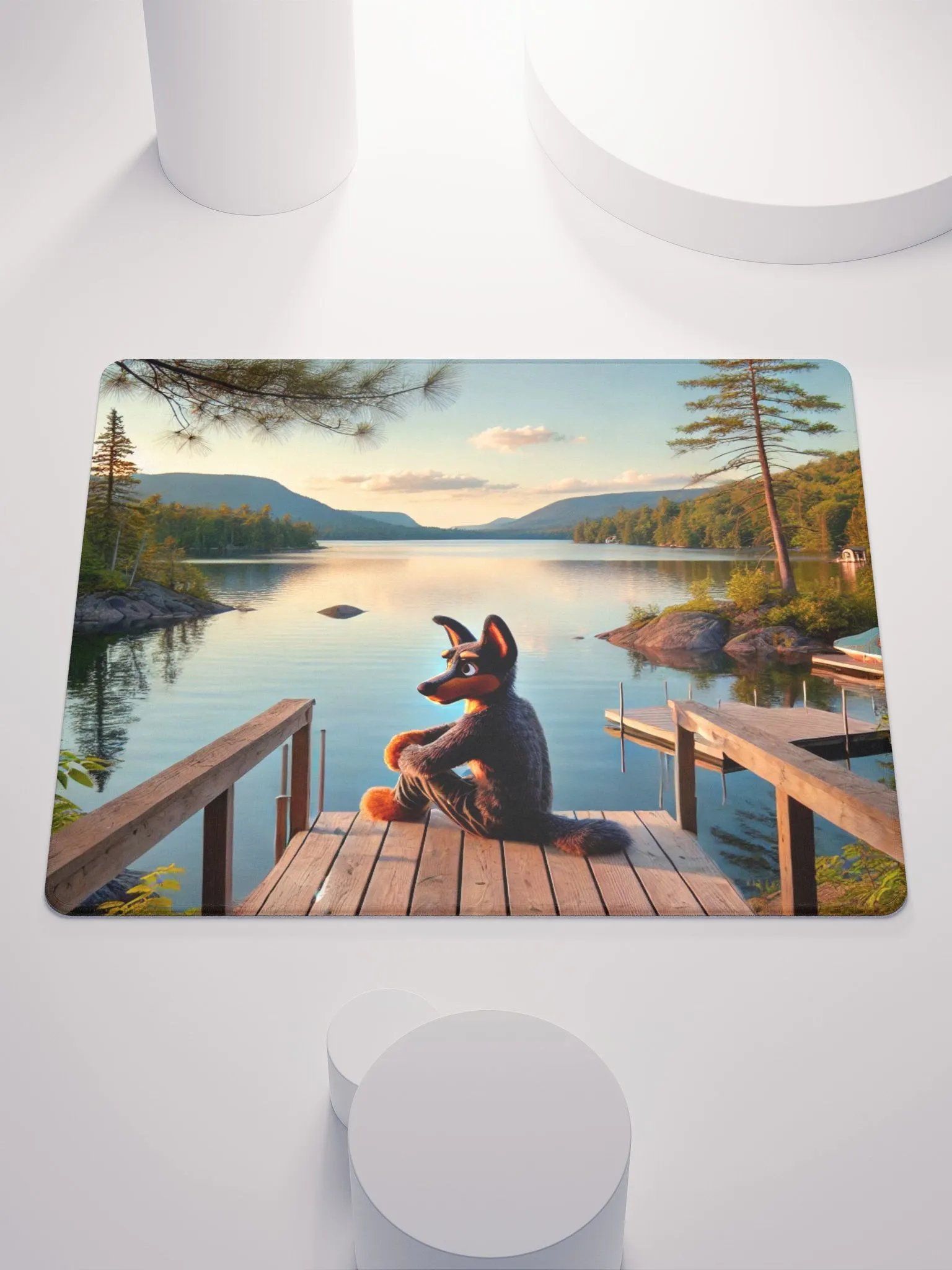 AI Generated Doberman Mouse Pad product image (1)