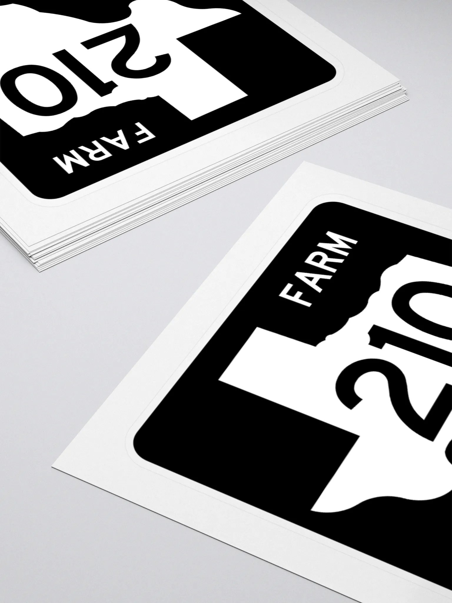 Texas Farm Road Sign FM 210 Sticker product image (4)