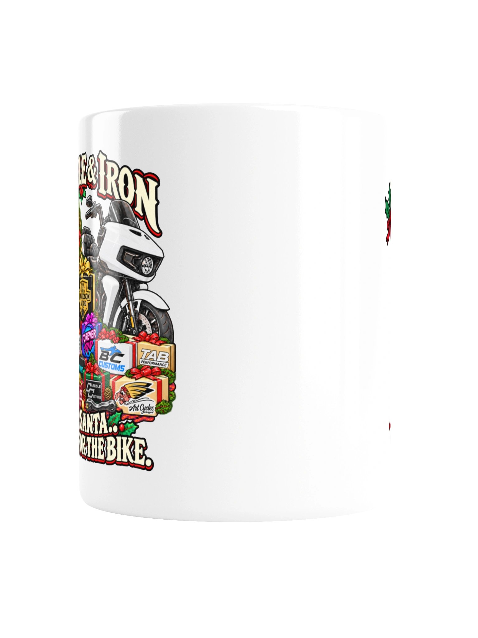 Dear Santa, It’s All for the Bike | White Christmas Mug product image (2)