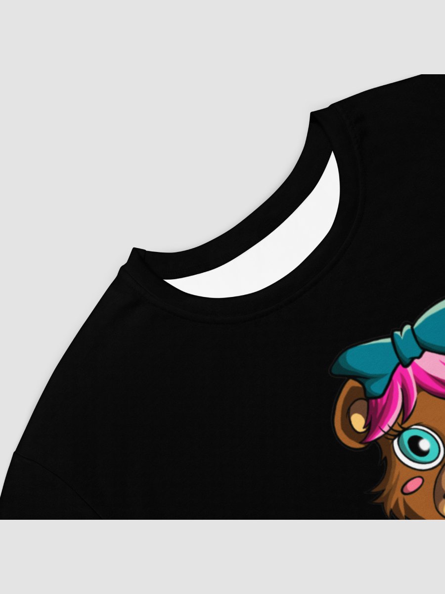 All-Over Print Black T-Shirt Dress product image (8)