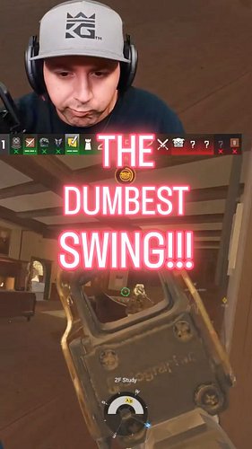 THE DUMBEST SWING!!! #rainbowsixsiege #rainbowsix #r6 #r6s #gaming