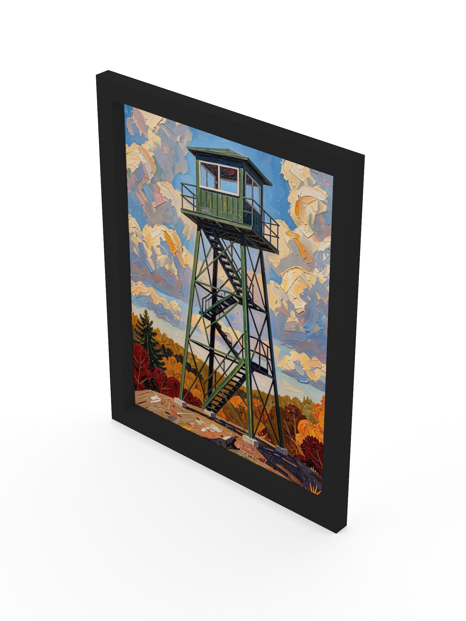 Fire Tower in Autumn Framed Print product image (20)