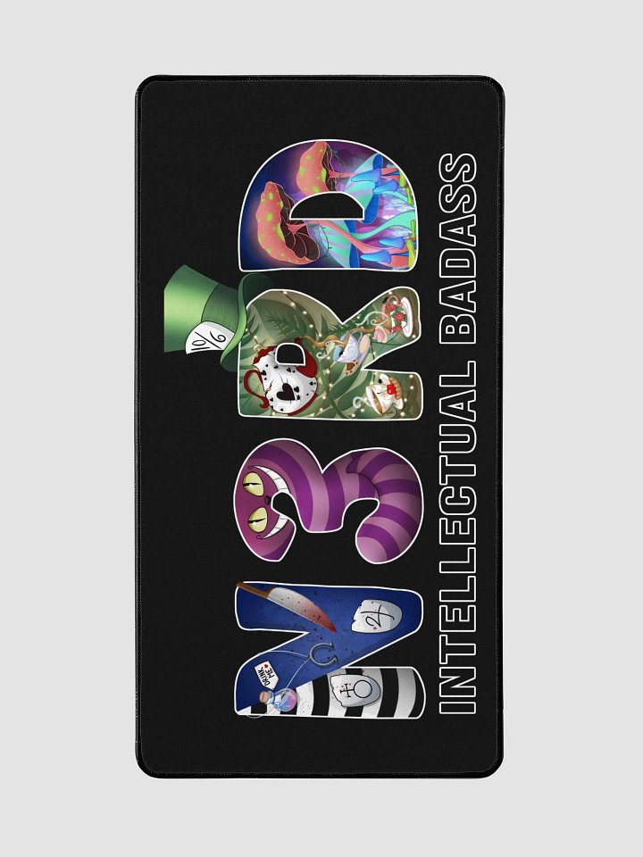 Black N3RD Large mouse mat product image (2)