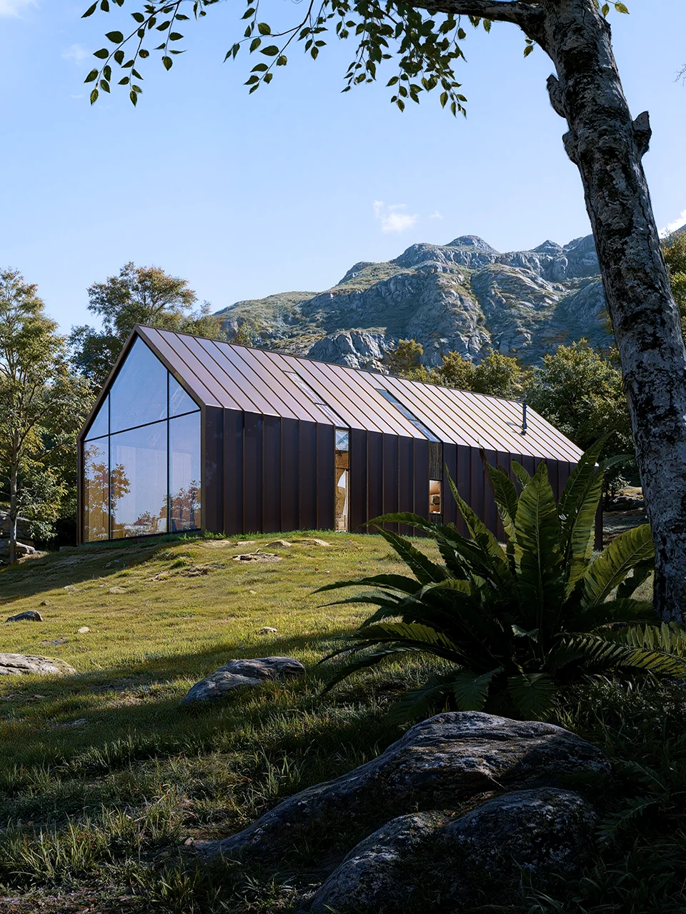 Modern Lodge (3D Model + D5 Render Scene) product image (1)