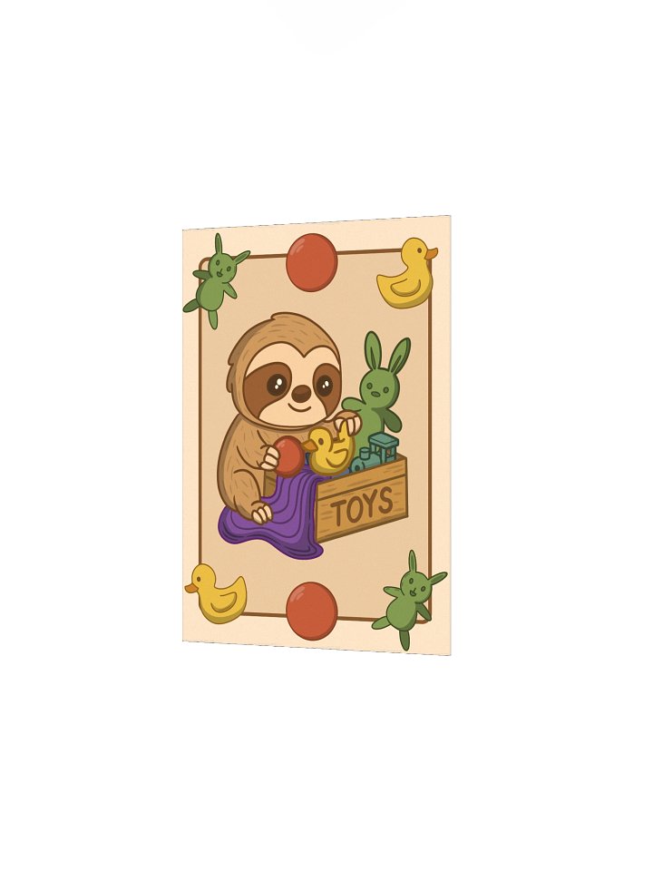 Toy Box Sloth - Art Print product image (5)