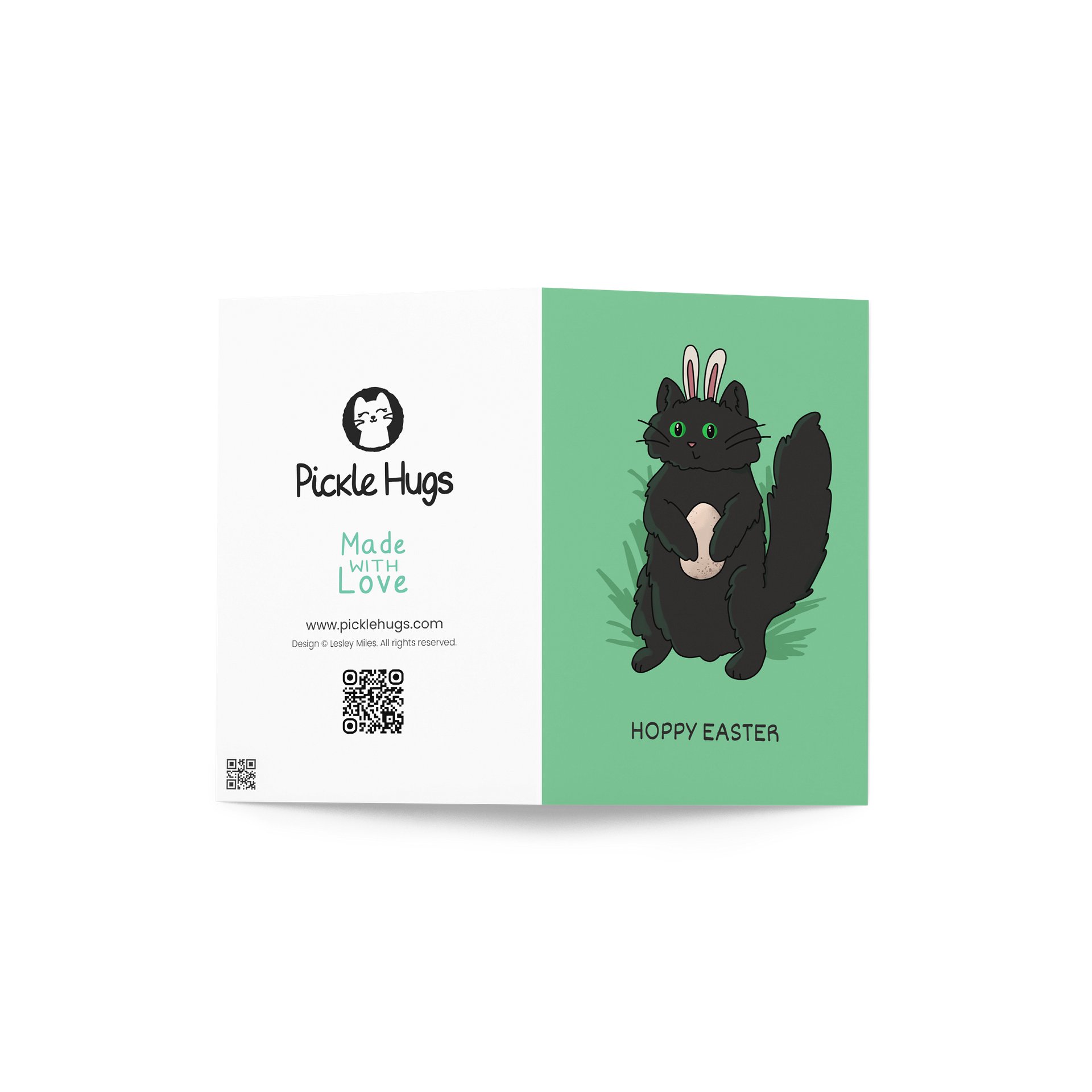 Hoppy Easter Bunny Cat Card product image (3)