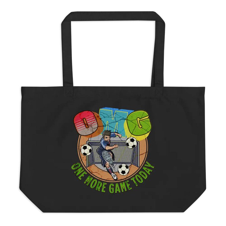 OMG One More Game Today Soccer Madness Tote Bag product image (1)