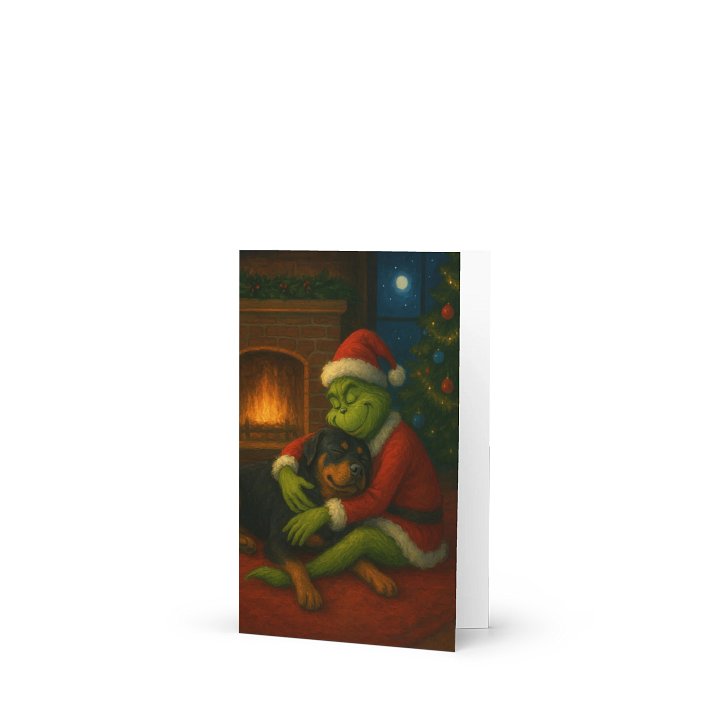 The Grinch Who Stole a Rottweiler Greeting Card product image (1)