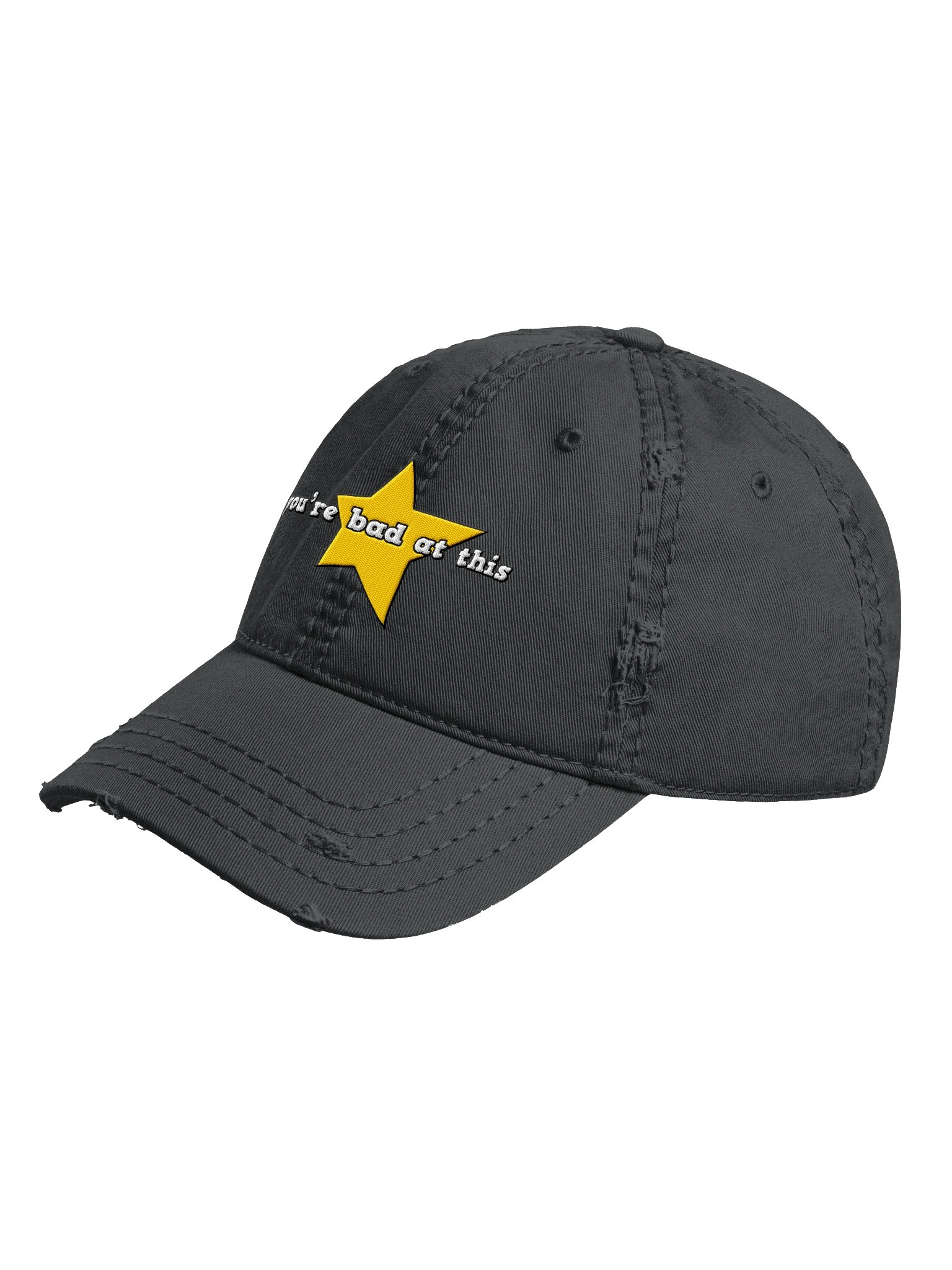 Bad at This Distressed Dad Hat product image (2)