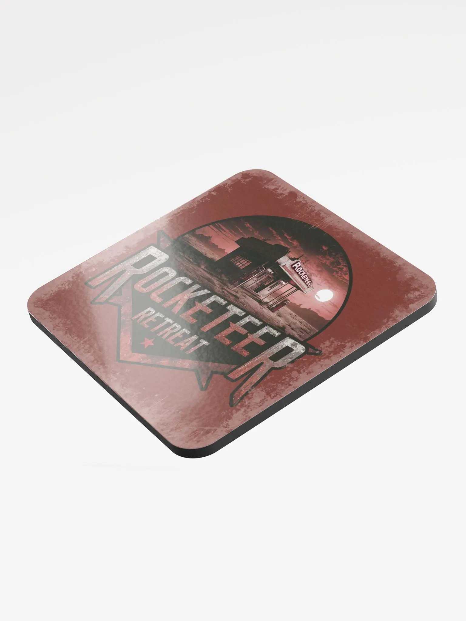 Rocketeer Retreat - Glossed Cork Coaster product image (4)