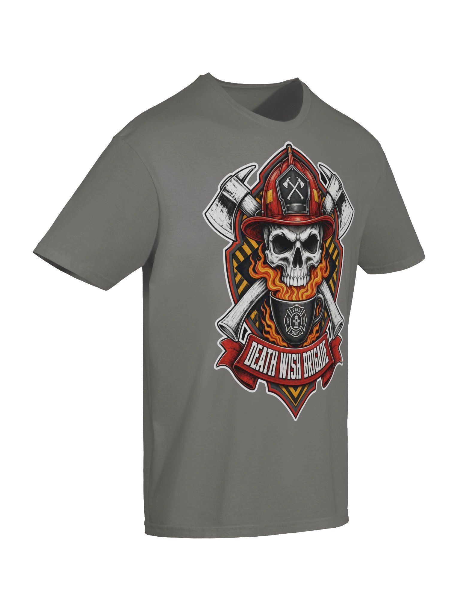 Death Wish Brigade Fire Skull Tee product image (23)