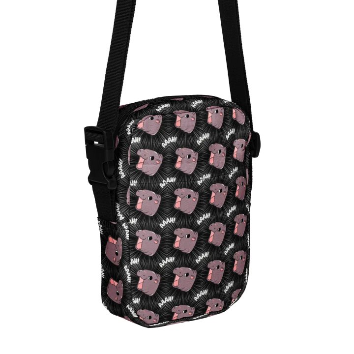 MOODENG'S BLACK AAAH! UTILITY CROSSBODY BAG! product image (1)