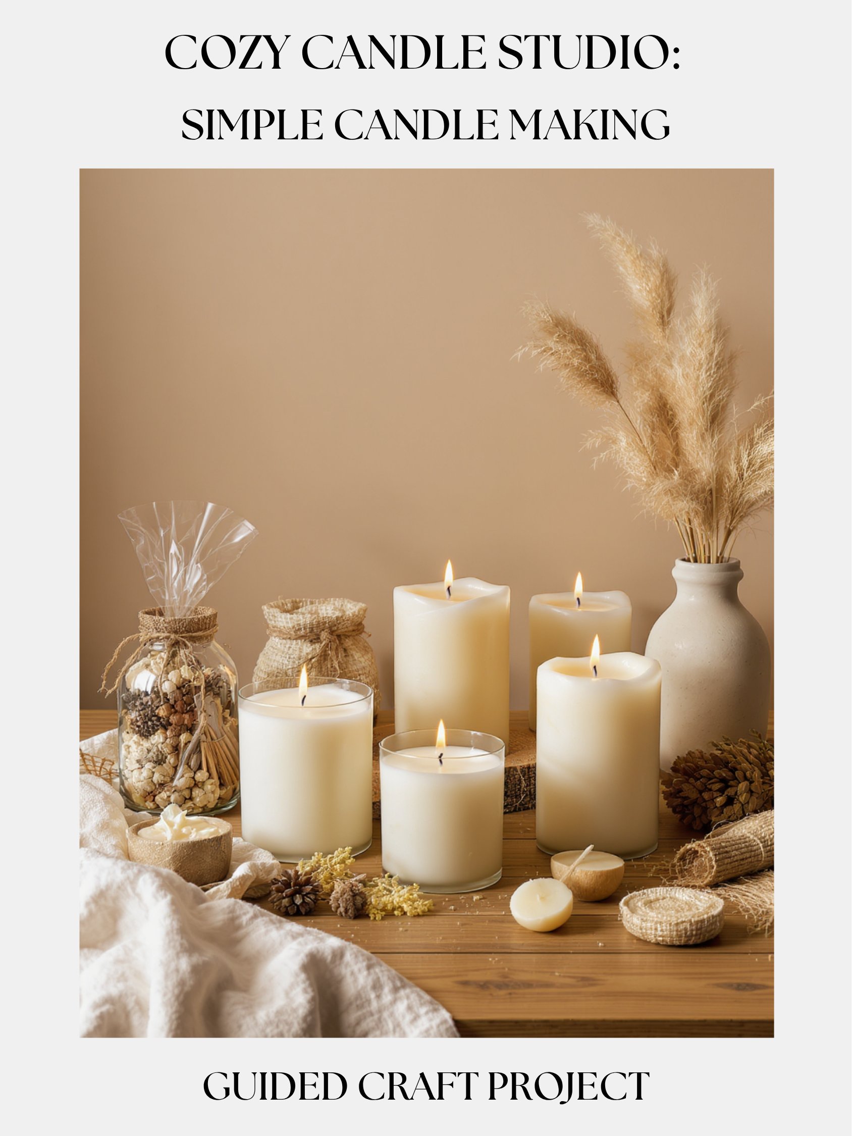Cozy Candle Studio: Simple Candle Making Craft Project product image (1)