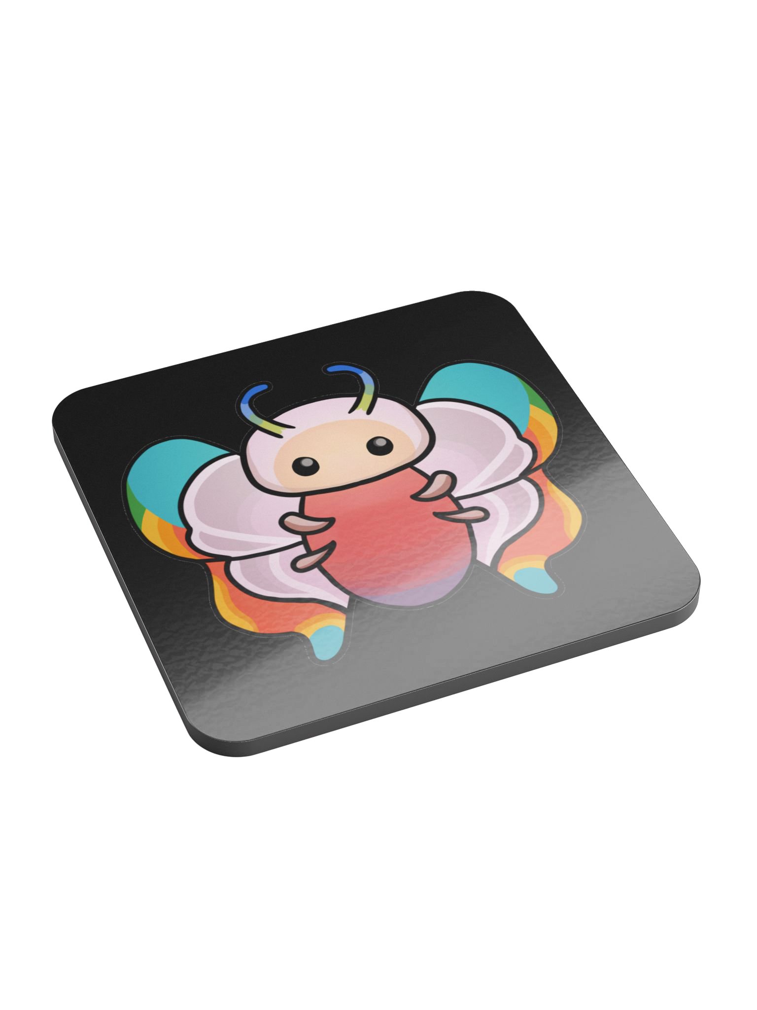Palia Rainbow Butterfly - Glossed Cork Coaster product image (1)