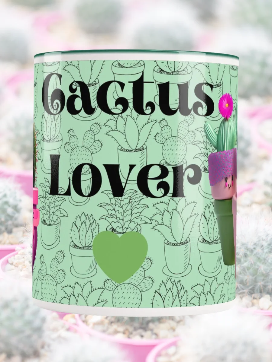 Happy Cacti Ceramic Mug product image (4)